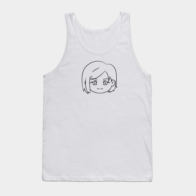 Nobara chibi cute black line Tank Top by HanaAisy